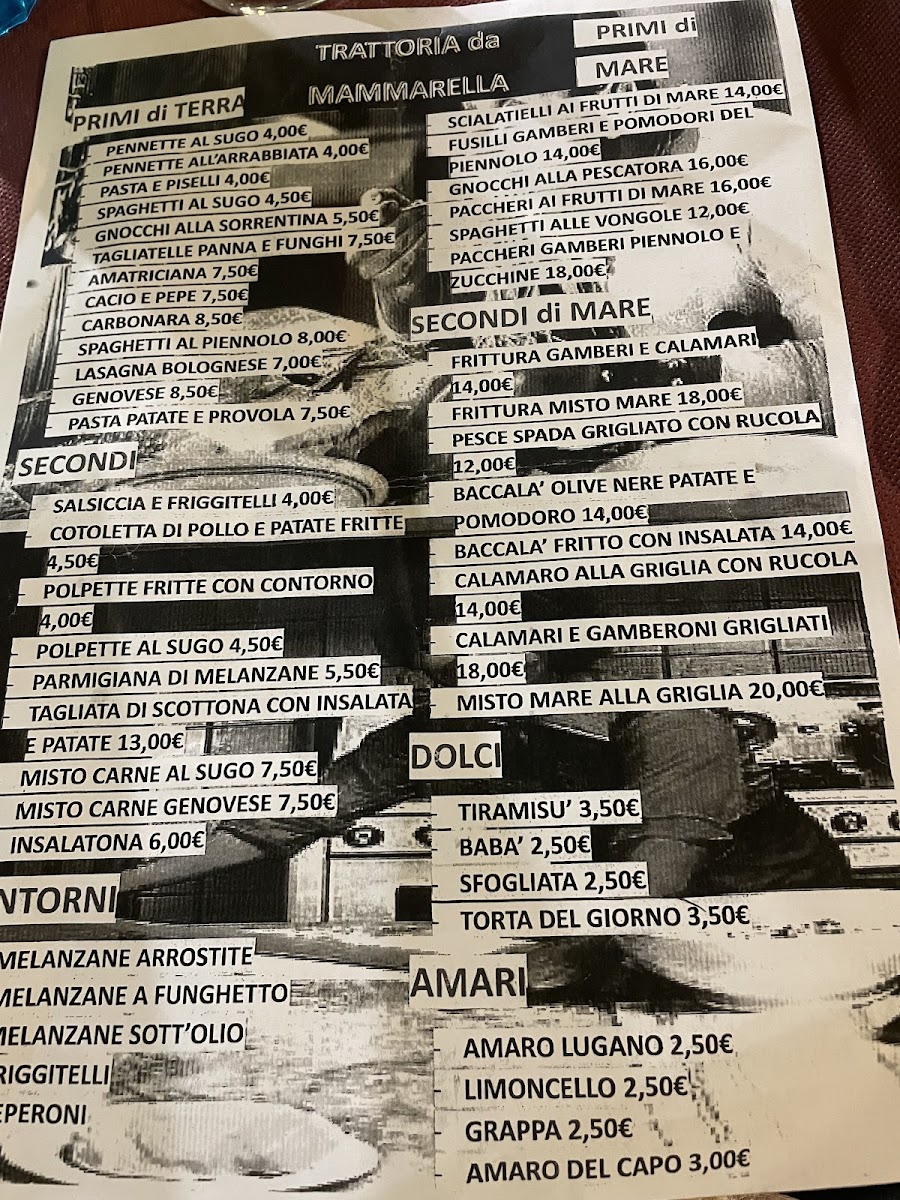 Trattoria da Mammarella Menu - Image 6